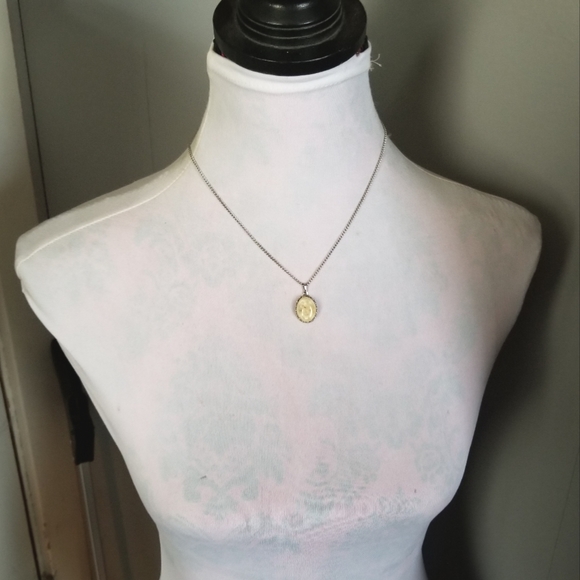 Vintage dried flowers necklace in resin preserved pale yellow cottagecore silver - Picture 6 of 14